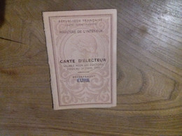49/ CARTE D ELECTEUR 1947 EURE AMBENAY ROLLAND CHARLES - Mitgliedskarten
