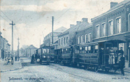 Jolimont  Bifurcation Tram Animée Belle  Carte   Edit.Moris .Srs Voyagé En 1908 - La Louvière