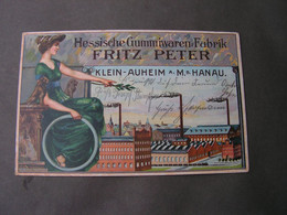 Hanau , Klein Auheim Fabrik Karte 1911 - Hanau