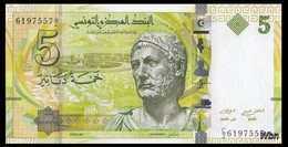 # # # Banknote Tunesien (Tunisia) 5 Dinars UNC # # # - Tunisie