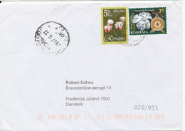 Romania Cover Sent To Denmark 29-7-2016 Topic Stamps - Cartas & Documentos