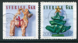 SWEDEN 2001 Christmas III Used.  Michel 2264-65 - Oblitérés