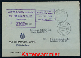 DDR Brief ZKD  - Siehe Scan - Brief - Dienstpost