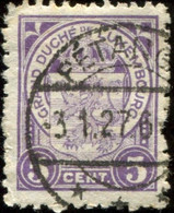 Pays : 286,02 (Luxembourg)  Yvert Et Tellier N° :    93 (o) - 1907-24 Abzeichen