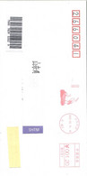 China 2022, Franking Meter, Bird, Birds, Circulated, Postmarked On Back - Lettres & Documents