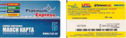 Carte Prépayée - Ouzbékistan -Plex - Platinum Express, Exp. 31.12.2007 - Uzbekistán