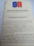 Carte Service National /Apte Au Service National / Bertrand ROBIN PREVALLEE/1966    AEC210 - Ohne Zuordnung
