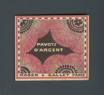 Carte Parfumée ROGER GALLET " Pavots D'argent" - Anciennes (jusque 1960)