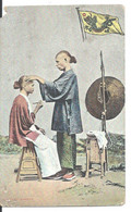 CHINA - Old Postcard - Chinese Barber (1907)  - BUY IT NOW ! - China