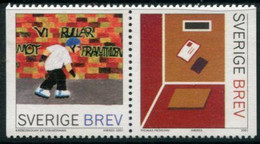 SWEDEN 2001 Stamp Design Competition MNH / **.  Michel 2256-57 - Ongebruikt