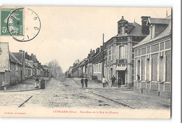 CPA 60 Guiscard Carrefour De La Rue De Chauny - Guiscard