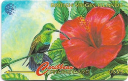 British Virgin Islands - C&W (GPT) - BVI Wild Life - Humming Bird - 25CBVA - 1995, 22.400ex, Used - Jungferninseln (Virgin I.)