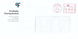 Portugal Fundação Champalimaud Cover With Meter Stamp - Brieven En Documenten