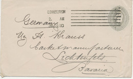 GB 1910, Superb EVII 2 1/2d Grey Stamped To Order Postal Stationery Envelope (N. Martinot, Nicolson Square, Edinburgh) - Cartas & Documentos