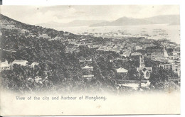 HONG KONG - Old Postcard 1907 + LIgne N PAQ FR. N°3 - Chine (Hong Kong)