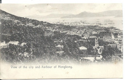 HONG KONG - Old Postcard 1907 + LIgne N PAQ FR. N°3 - China (Hong Kong)