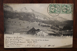 CPA Ak 1907 Leysin Tour D'Ay Tour De Mayen Suisse France Bourg La Reine Switzerland Schweiz - Leysin