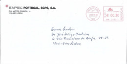 Portugal SAPEC Cover With Meter Stamp - Cartas & Documentos