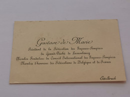 Carte Visite, Gustave De Marie, Ettelbruck. Signé - Vari