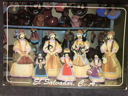 Postcard Las Panchitas 2013 ( Judaica And Firefighter Stamps) - El Salvador