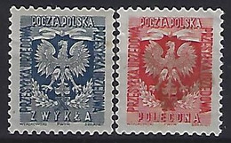 Poland 1954  Officials (*) MM  Mi.27-28 - Dienstzegels