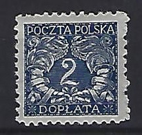 Poland 1919  Postage Due (*) MM  Mi.13 - Strafport