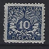 Poland 1919  Postage Due (*) MM  Mi.16 - Portomarken