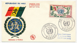 MALI => Env. FDC => 1 Val 100F PA - Proclamation De L'Indépendance - 18 Mars 1961 - Bamako - Malí (1959-...)