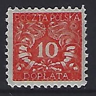 Poland 1919  Postage Due (*) MM  Mi.25 - Strafport