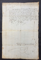 HENRI III Roi De France – Lettre Signée – 3e Guerre Religion – Jonction Armée Calviniste - 1568 - Historische Personen