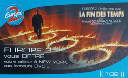 Carte Postale - Europe 2 S'enflamme Pour "La Fin Des Temps" (film Cinéma Affiche) Arnold Schwarzenegger - Affiches Sur Carte