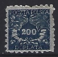 Poland 1920  Postage Due (*) MM  Mi.31 - Postage Due