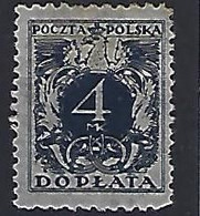 Poland 1921  Postage Due (*) MM  Mi.39 - Portomarken