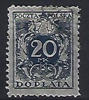 Poland 1921  Postage Due (o) Mi.42 - Impuestos