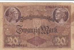 GERMANIA - 1914  BANCONOTE TEDESCA - 20 MARK - 20 Mark