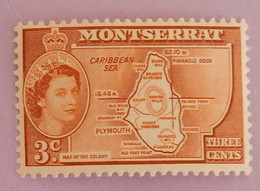 MONTSERRAT YT 149 NEUF*MH "ELISABETH II" ANNÉE 1958 - Montserrat