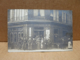 PARIS (Ier) Carte Photo Devanture Restaurant Angle Rue Des Prouvaires Et Rue Berger Belle Animation - Distrito: 01