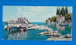 14.6 X 7.3 Cms, Aliscafo, Gliding Boat, Hydroglisseur, Gleitboot, Freccia Del Garda Lago Di Garda - Aéroglisseurs