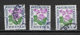 Taxes  N°   102  -  Oblitérés  -  Soldanelle Des Alpes   (  3 Exemplaires  ) - 1960-.... Usati