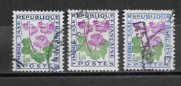 Taxes  N°   102  -  Oblitérés   -  Soldanelle Des Alpes  - (  3  Exemplaires  ) - 1960-.... Oblitérés