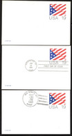 UX153 3 Postal Cards Mint + FDC + Big Sandy MT 1991-93 - 1981-00