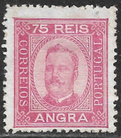 Angra – 1892 King Carlos 75 Réis Mint Stamp - Angra