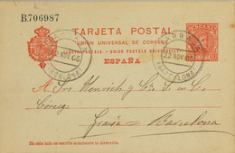 1905 , BARCELONA  , E.P. 47 CIRCULADO , TARRASA - GRACIA - 1850-1931