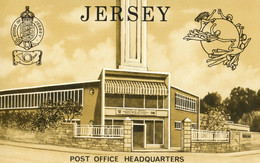 POSTCARD. JERSEY. Post Office Headquarters. - St. Helier