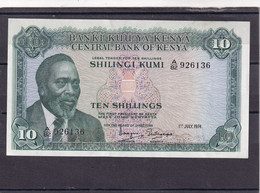 Kenia  10 Shillings Coton Picking   1974 UNC - Kenya