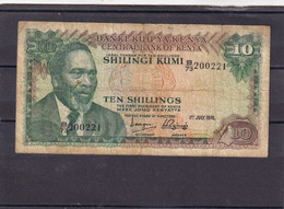 Kenia  10 Shillings Cattle   1976 Used - Kenia
