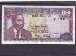 Kenia  100 Shillings 1975  Xf  Nairobi Statue Of Jomo Kenyatta - Kenya