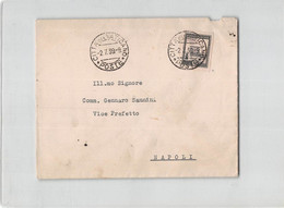 AG1773 CITTA  DEL VATICANO X NAPOLI - 1939 - Covers & Documents