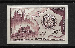 France N°1009** Essai Non Dentelé.  Rotary Club. - Other & Unclassified