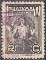 GUATEMALA   SCOTT NO 321A  USED  YEAR  1948   PERF  12.5 - Guatemala